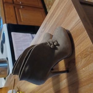 High heel slip on ankle boot